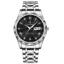 Reloj Poedagar Silver Black