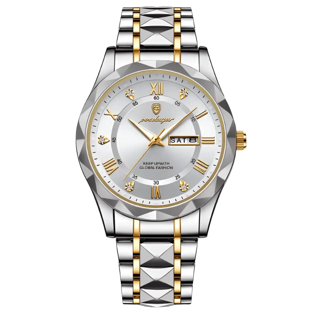 Reloj Poedagar Gold Silver